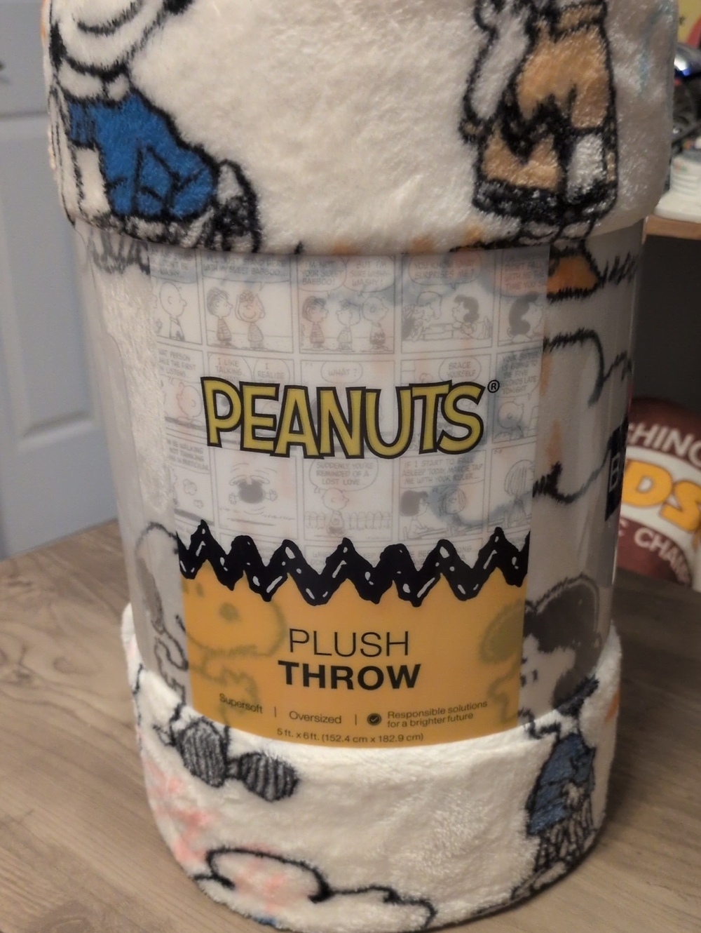 Peanuts Plush Throw Blanket Supersoft Oversized 5 ft x 6ft From Kohls